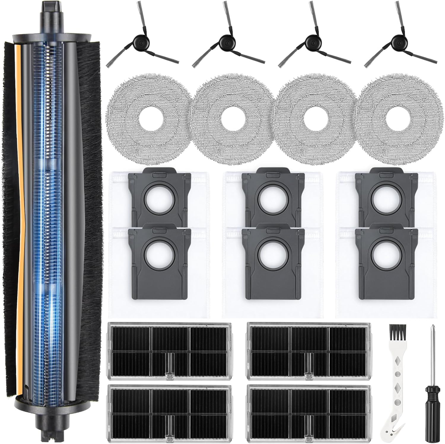 Tricut-burste-zubehor-fur-dreame-l10s-ultra-gen-3-x40-ultra-complete-l40-ultra-x40-mastermova-p50-pro-ultra-saugroboter-6-staubbeutel-4-seitenbursten-4-wischtucher-4-filter-1-hauptburste-94221216