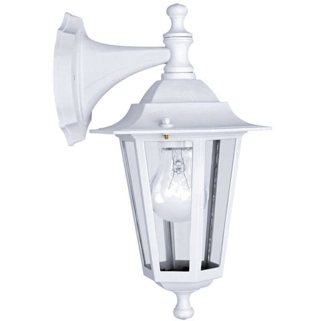 Myseloxy Außenwandleuchte, Aus Metall Und Glas, 30 Cm Hoch, Weiß - Myseloxy