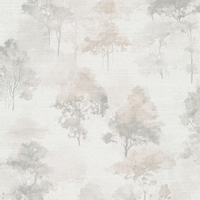 Vliestapete - Forest Dreams - Taupe Hellgrau Creme Blumen Floral Erismann - 1055737