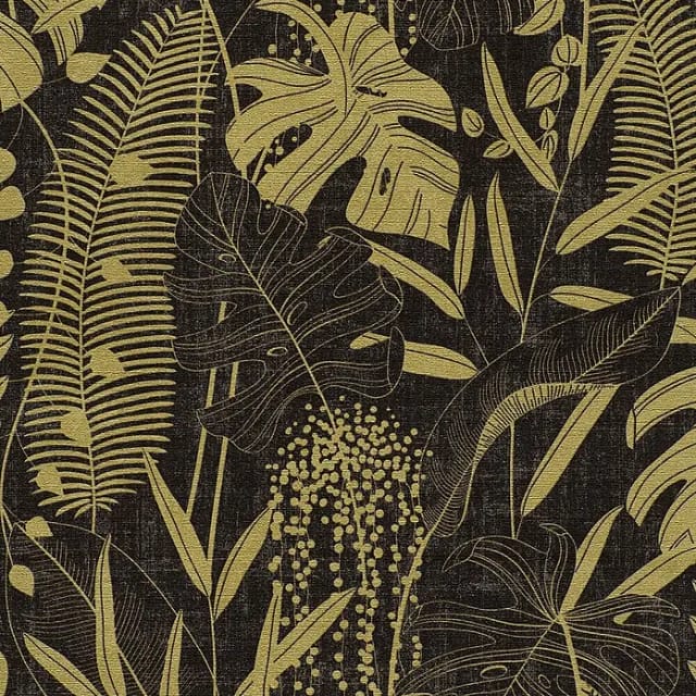 Vliestapete - Cuba Ii - Schwarz Botanical Dschungel A.s. Creation - 791643