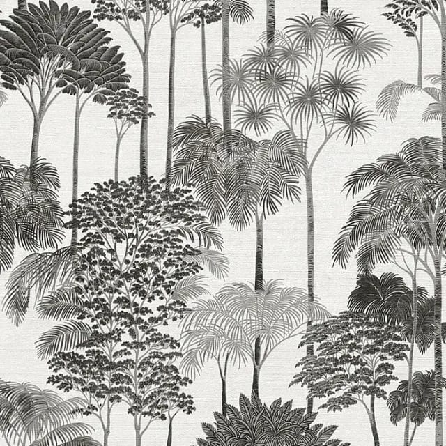 Vliestapete - Cuba Ii - Grau Botanical Dschungel A.s. Creation - 791625