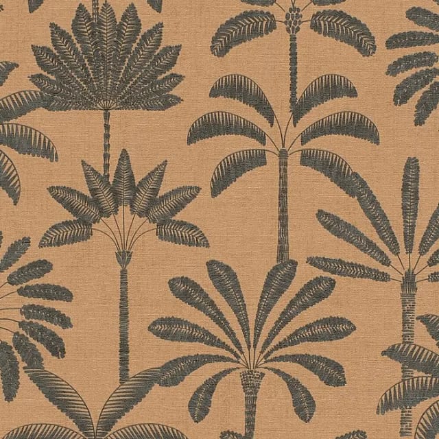 Vliestapete - Cuba Ii - Orange Botanical Dschungel A.s. Creation - 791633