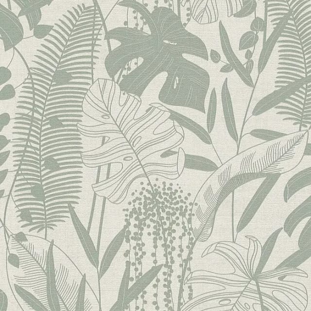 Vliestapete - Cuba Ii - Creme Botanical Dschungel A.s. Creation - 791642