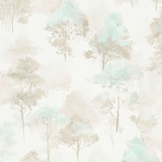 Vliestapete - Forest Dreams - Taupe Hellgrün Creme Blumen Floral Erismann - 1055702