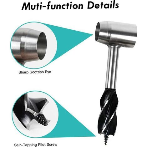 Vurahome - Hand Wrench Survival Settlers Tool Wood Drill Peg Pleg Hole Maker Multitool Pour Usage Domestique