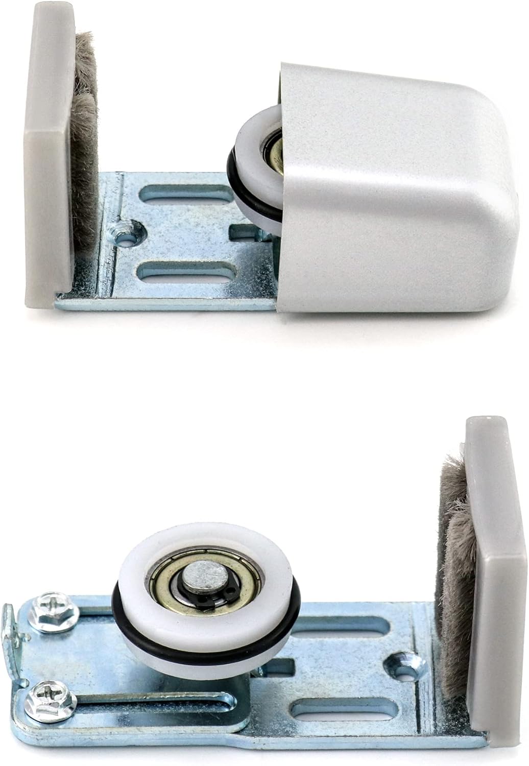 Untere-turfuhrung-verstellbare-bodenfuhrung-kratzfeste-rollen-mit-kugellagern-fur-gerahmte-schiebeturen-silber-2-stuck-verstellbereich-10-mm-35-mm-96262104
