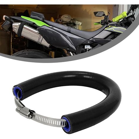 Universal Motorcycle Muffler 90mm-145mm Muffler Muffler Adjustable Protective Ring For Dirt Bike Motocross Supermoto Over 250cc Black