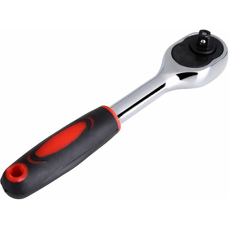 Universal Wrench, 1 4" Heavy Duty Drive Quick Release Multi Function Ratchet Socket Wrench Hand Tool For Home And Car Repair Garage Workshop Metal