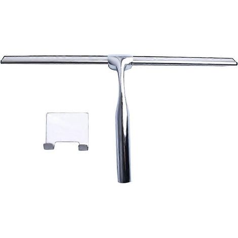 Shower Squeegee Stainless Steel Squeegee Window Wiper Cleaner With Sticky Hook For Car Glass Bathroom Home Scraper Tool