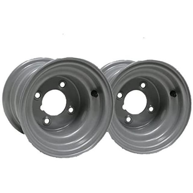 Stahlfelgen 7.00x8 - 4 Löcher - Grau - Für Rasenmäher, Quad, Fahrrad, Traktor