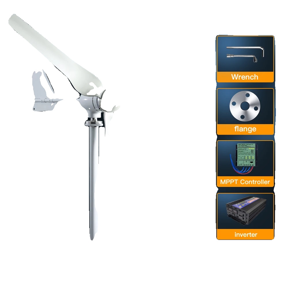 Windkraftgenerator, Hocheffizientes Design, Vielseitig Einsetzbar, 12v-e, Nur Windkraftanlage-c, 800w 6 Rotorblätter