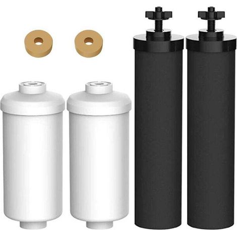 Filtre À Eau, Compatible Avec Les Filtres Noirs (bb9-2) Et Les Filtres Fluorés (pf.2), Pack Combiné Et Système De Filtration Par Gravité - Comprend 2 Filtres Noirs Et 2 Filtres Fluorés