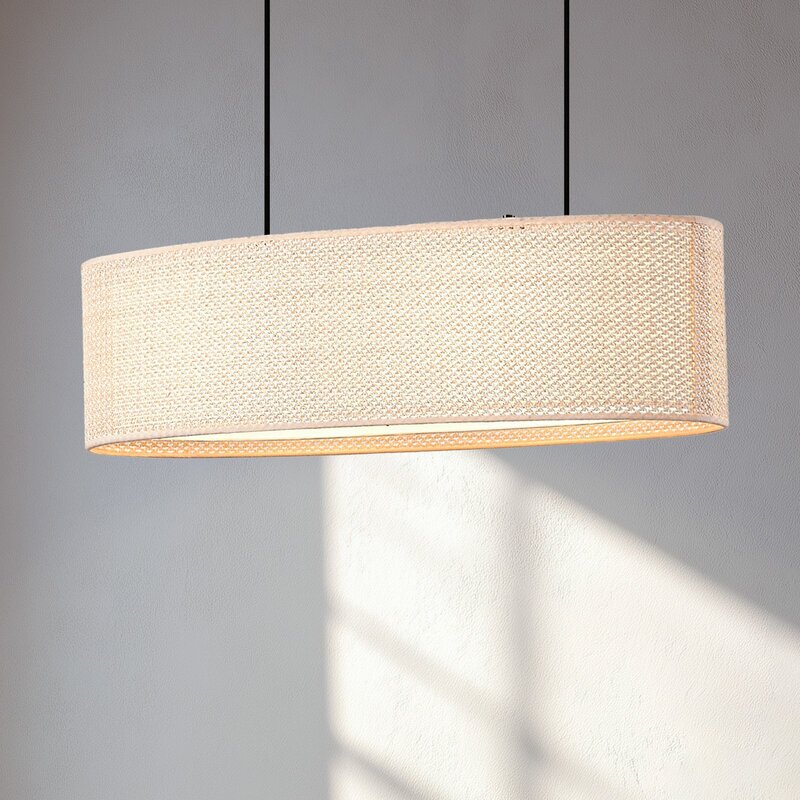[gebraucht] B-ware Lindby Hängeleuchte Pendelleuchte Soula E27 Beige Kunststoff 78 Cm Lampe Leuchte