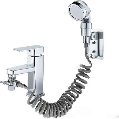 Faucet External Shower Extender Kit Single Mode Shower Head Booster Nozzle For Washbasin, Bathroom, Pool
