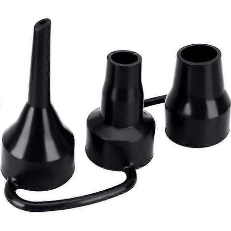 Xhx Plastic Inflator Adapter Replacement Nozzles, Pump Nozzle Head 3 Sizes For Inflatable Pool