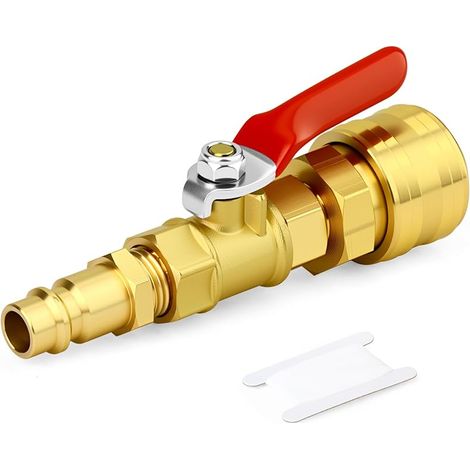 1 Pièce Brass Ball Valve Adapter Kit,raccord En Laiton,1/4 Pouce Femelle X 1/4 Pouce Mâle Industrial Air Plug