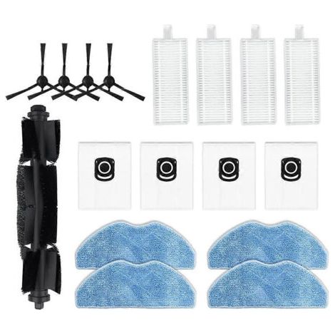 Filtre Hepa, Serpillère Et Sac À Poussière De Rechange Pour Aspirateur Robot Rowenta Tefal X-plorer Serie 75 S+ Rg8597w