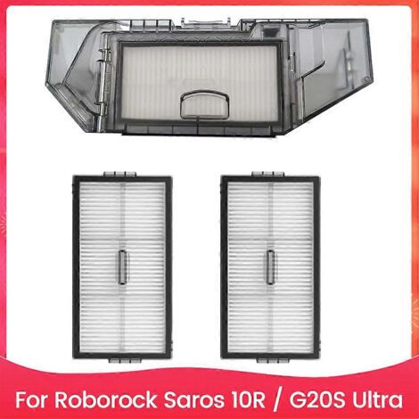 Pièces Détachées Pour Aspirateur Robot Roborock Saros10r/g20s Ultra : Bac À Poussière Et Filtre.