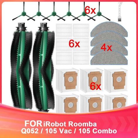 25 Pièces De Rechange Pour Aspirateur Robot Irobot Roomba Q052 / 105 Vac / 105 Combo, Accessoires Q0520 Et 105