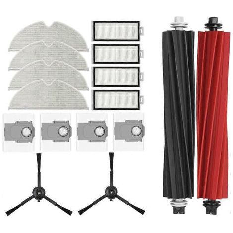 16 Pièces Pour Aspirateur Roborock Q5 Pro, Q5 Pro+, Q5 Max+, Q5 Duoroller+ : Brosse Principale, Filtre Et Sacs À Poussière
