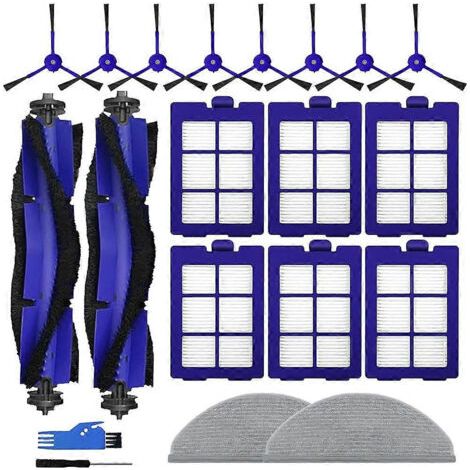 Pièces De Rechange Pour Eufy Robovac X8/x8 Hybrid : Brosses Rotatives, Brosses Latérales, Filtres Hepa, 2 Lingettes De Nettoyage