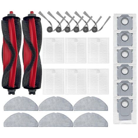 Pour Roborock Q7 M5 / Q7 M5+ / Q7 L5 / Q7 L5+ / Q7 Tf / Q7 Tf+ / Q7b / Q7t+ Plus : Filtre De Brosse Principale, Lingette De Nettoyage, Sacs À Poussière