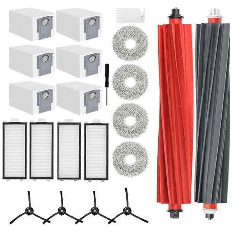 Lot De 22 Accessoires Pour Aspirateur Narwal Freo Z Ultra : Brosse Latérale Rotative, Filtre Hepa, Lingette De Nettoyage Et Sac À Poussière.