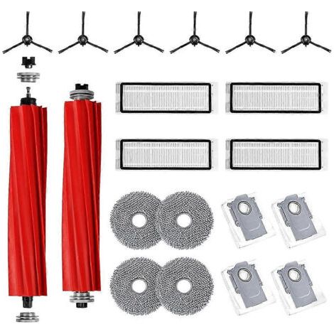 Ensemble D'Accessoires Pour Station D'Aspiration Robotisée Roborock Q Revo, Pièces De Rechange Comprenant Brosses Principales, Lingettes, Filtres Hepa