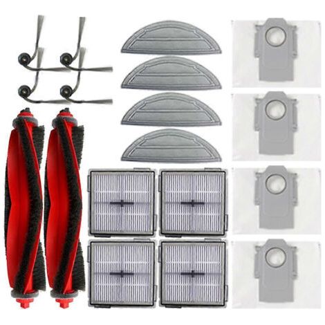 Pour Aspirateur Roborock Q10 S5 / Q10 S5+ / Q10v / Q10v+ / Q10 Vf / Q10 Vf+ : Brosse Latérale Principale, Sac À Poussière, Filtre Hepa, Chiffon
