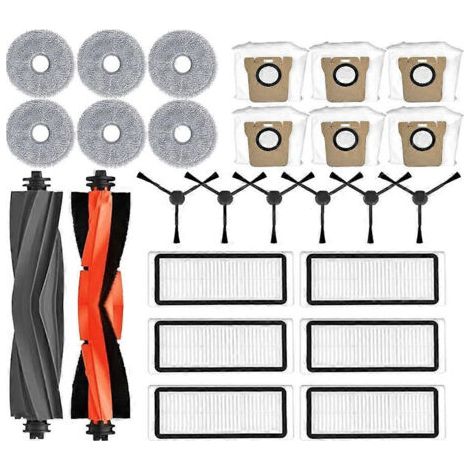 Pour Dreame Bot L20 Ultra / L20 Ultra Pièces De Rechange Et Accessoires : Brosse Latérale Rotative, Filtre Hepa, Lingette De Nettoyage, Sac À Poussière