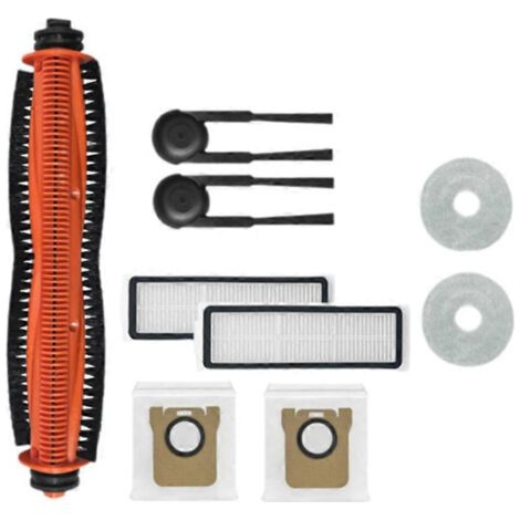 9 Accessoires Pour Aspirateur Xiaomi Mijia M40s/ov31cn : Rouleau Principal, Brosse Latérale, Filtre Hepa, Chiffon De Nettoyage Et Sacs À Poussière.
