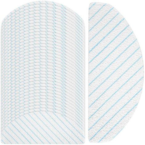Lot De 100 Lingettes De Rechange Jetables Pour Aspirateurs Robots Ecovacs T9, T9+, T8, T8+, T8 Aivi, N8, N8 Pro Et N8 Pro+.