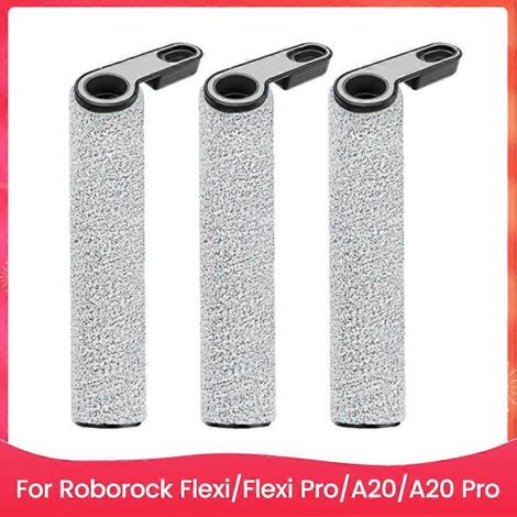 Lot De 3 Brosses Rotatives De Rechange Pour Aspirateur Eau Et Poussière Roborock Flexi/flexi Pro/a20/a20 Pro : Nettoyage Efficace