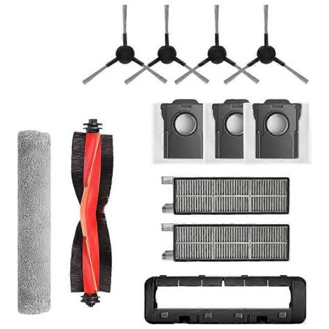 Lot De 12 Pièces De Rechange Pour Aspirateur Dreame Mova G30/g30 Pro/g30 Ultra : Brosse, Filtre Hepa, Sac À Poussière Et Chiffon De Nettoyage.