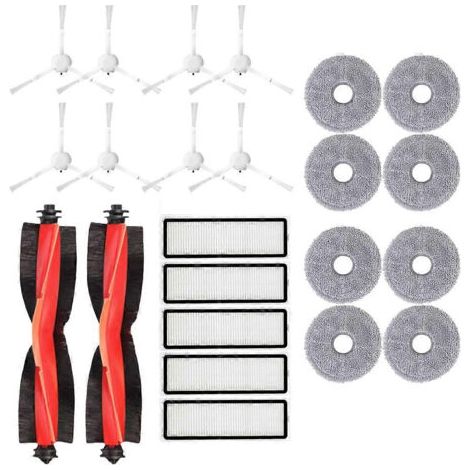 Pièces Et Accessoires Pour Aspirateur Robot Xiaomi S10+ Plus / S10 Plus / B105 : Brosse Latérale Principale, Filtre Hepa Et Lingette De Rechange