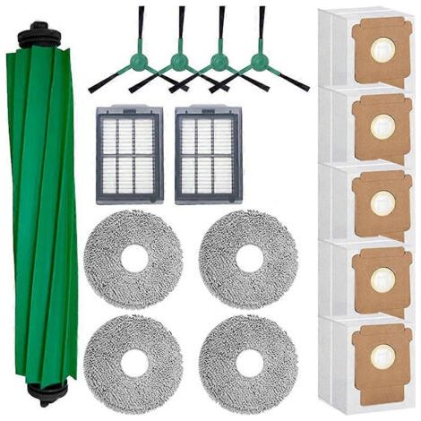 Kit De Pièces De Rechange Pour Aspirateur Robot Irobot Roomba Plus 405/505 Combo : Brosse Principale, Filtre De Nettoyage Et Sac À Poussière.