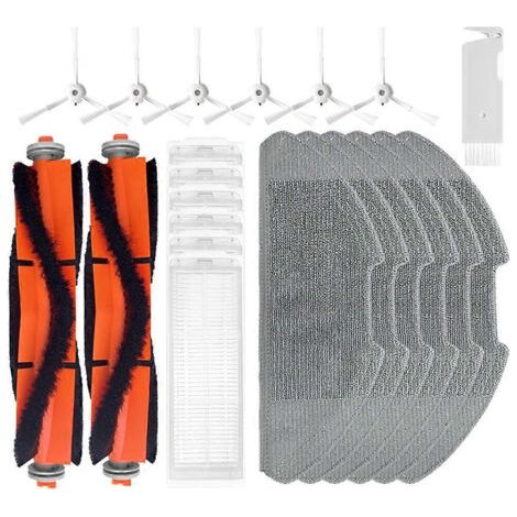 Accessoires Pour Aspirateur Robot-laveuse Xiaomi Mi Robot Vacuum-mop 2 Pro Mjst1shw / 2 Lite Mjstl : Brosse Latérale Principale, Filtre Hepa, Lingette De Lavage