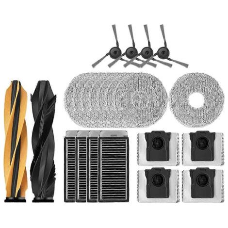 Pièces De Rechange Pour Aspirateur Robot Dreame Matrix10 Ultra : Brosse Principale, Filtre Hepa, Lingette Et Sac À Poussière