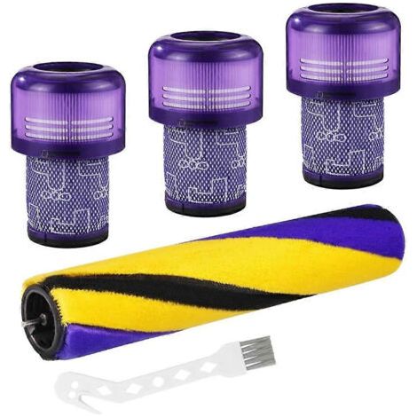 Pour Aspirateur V12 Detect Slim Series, Ensemble D'Accessoires Brosse Rotative Avec Filtres De Rechange