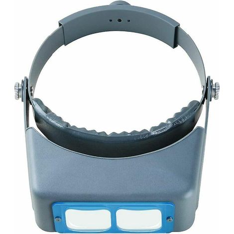 Headband Magnifier Hands Free Jeweler Magnifying Glass Head Mount Helmet Magnifier Visor Optical Glass 4 Replaceable Lenses For Reading Repairing