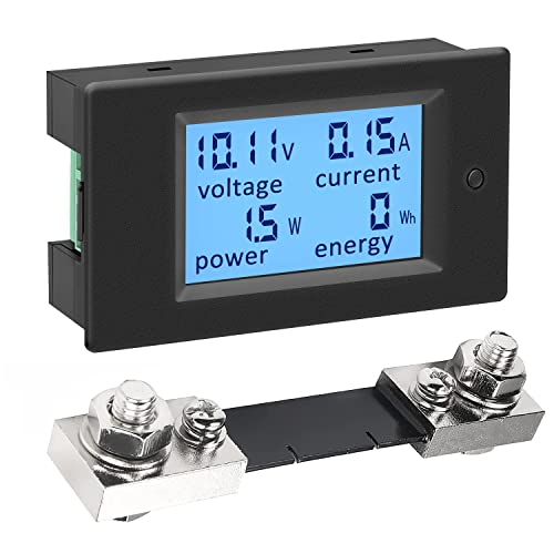 Digitales-panel-voltmeteramperemeter-mit-shunt-100a-dc-65-100v-spannungs-und-stromprufer-elektrische-leistungsmessung-energiemesser-volt-ampere-watt-meter-lcd-anzeige-solarbatterie-auto-211675093