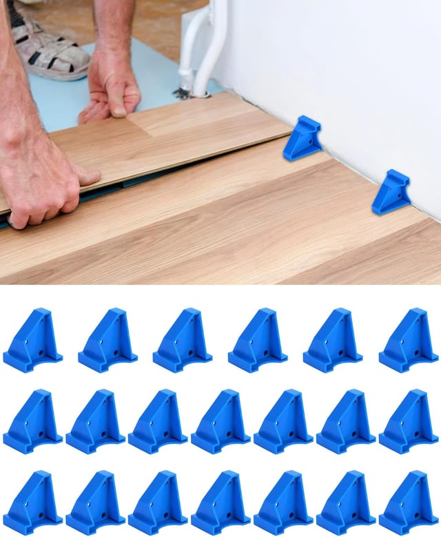 Set Mit 20 Abstandshaltern Zum Verlegen Von Parkett- Und Laminatböden, Robustes Dreieckiges Design Mit 1/4 Und 1/2 Zoll Fugen.