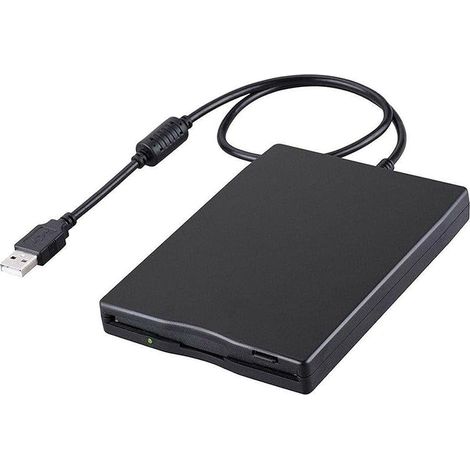 Lecteur De Disquette Usb Externe Portable Fdd 1,44 Mo 3,5 Pouces, Lecteur Disquettes Carte Externe Amovible Pc Et Mac, Compatible Ordinateurs Portables Windows 11/10/7/8/xp/vista, Plug And Play (noir)
