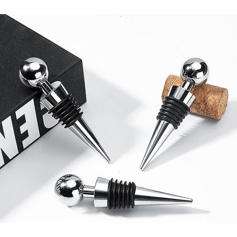 Bouchon De Vin 3 Pices Bouchon Champagne En Acier Inoxyable Bouchon De Vin Rouge Scell Champagne Stopper Bouchon Pour Bouteille De Vin Cava Prose
