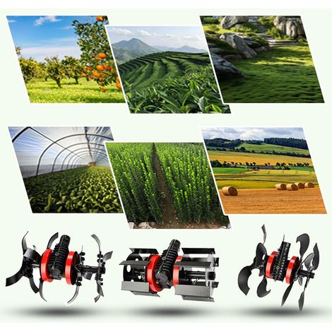 Weeding Wheel Deep Tiller, 9 Tooth Tillers, 10cm Universal Weed Wheel, 2 In 1 Garden Wheels For Mowing Grass And Soil Softening Garden (28mm)