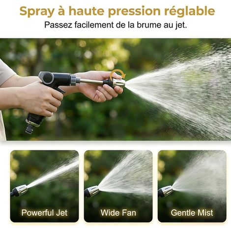 High Pressure Cleaner, 2026 High Pressure Gun With Fittings And Foam Tank, Pressure Cleaners Nozzles For Gutter, Terrace, Car, Pet (1pcs)