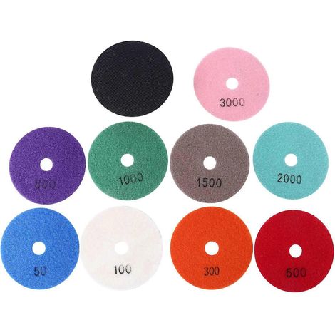 10pcs 4" Inch Diamond Polishing Pads For Marble--