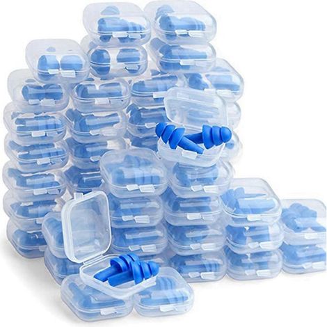 Soft Silicone Earplugs Waterproof Swimming Ear Plugs Reusable--