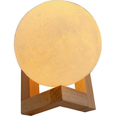 3d Moon Light 1pc, Led Moon Light Touch 3 Couleurs, 15cm/5.9 Inch Diameter, Usb Rechargeable Moon Night Light For Bedroom Living Room Coffee Gift