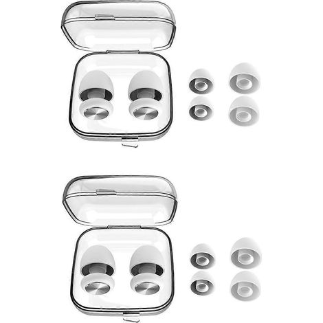 Ear Plugs For Noise Reduction Waterproof Silicone Ear Plug, White--